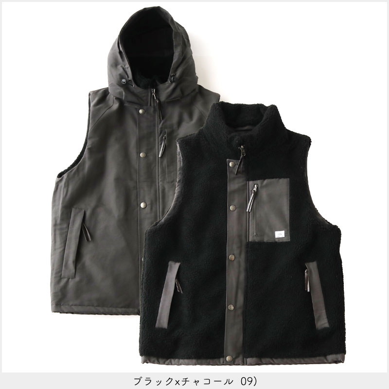 楽天市場】gym master 公式公式リバーシブル マウンテン ベスト ボア