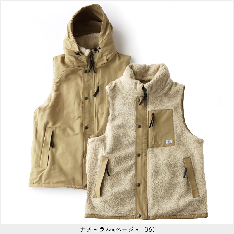 楽天市場】gym master 公式公式リバーシブル マウンテン ベスト ボア