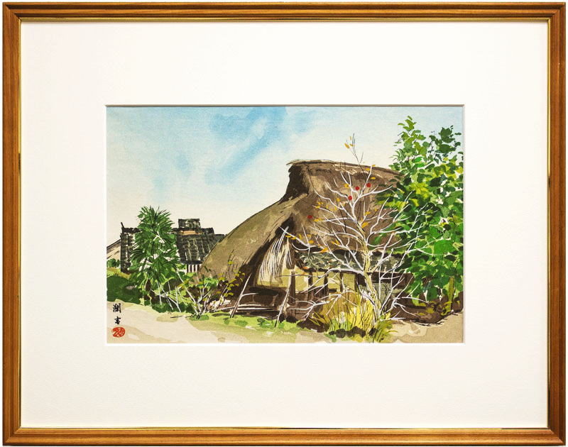 楽天市場】向井潤吉 「 湖西の家 」 木版画 【中古】 : 内田画廊