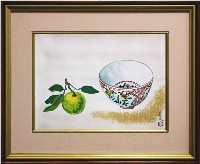 楽天市場】小倉遊亀 「 橙と九谷鉢 」 木版画 : 内田画廊