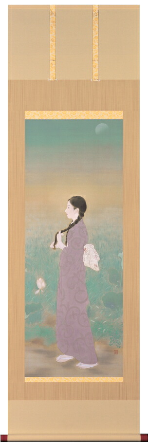 楽天市場】鏑木清方 「 朝涼 」 彩美版 シルクスクリーン併用 高級複製