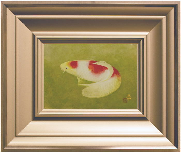 楽天市場】沼田晏宏 「 鯉 」 日本画 SM ( サムホール )【中古