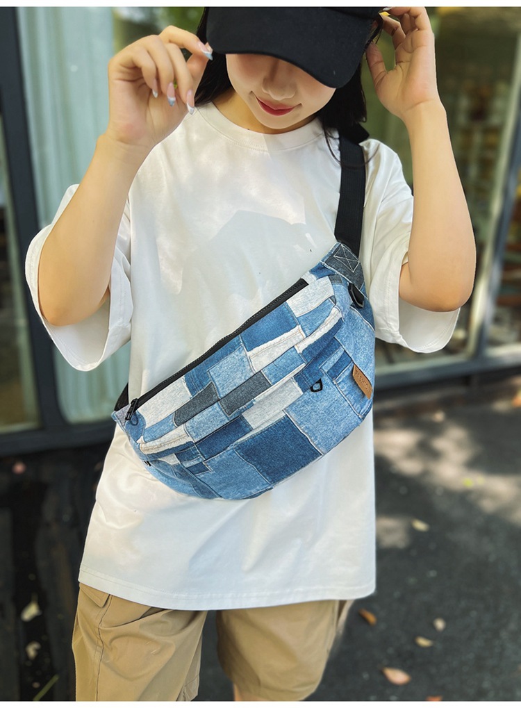 楽天市場】パッチワーク風デニムボディバッグ : Ci select
