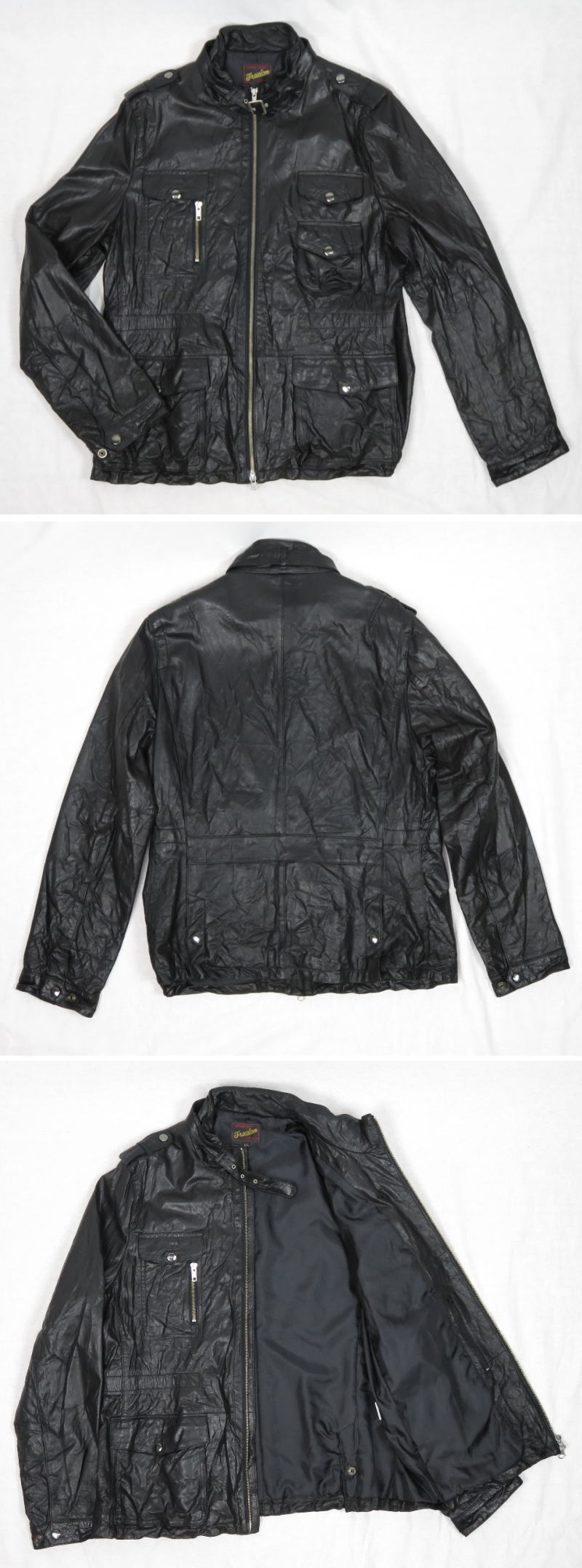 楽天市場】Freedom Leather 革ジャン 本革 メンズ しわ加工 ゴート