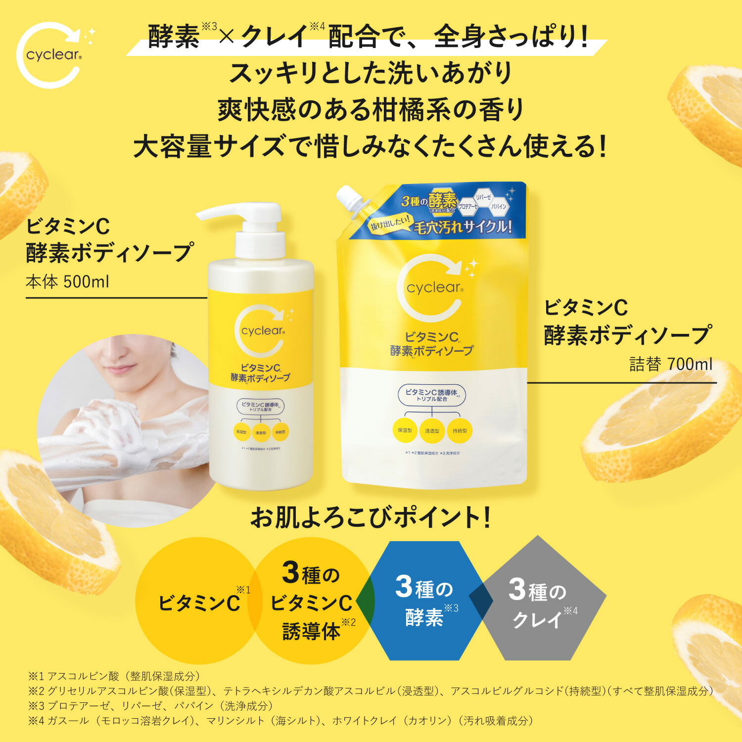 楽天市場】【10％OFF☆SALE】【公式】 cyclear ビタミンC 酵素ボディ