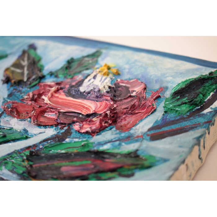 楽天市場】絵画 福島瑞穂 油絵・油彩画 『椿』 植物 花 静物 力強い