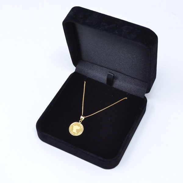 楽天市場】コイン ペンダント トップ 純金 24金 K24 枠 18金 K18 天使