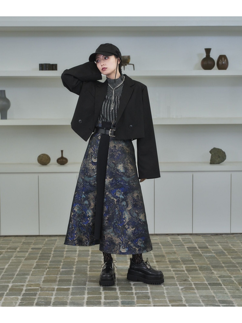 楽天市場】ラメアートジャガードキリカエスカート HARE ハレ スカート