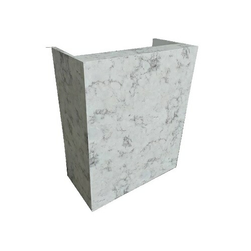 楽天市場】レジカウンター カウンター おしゃれ 大理石調 完成品 材質