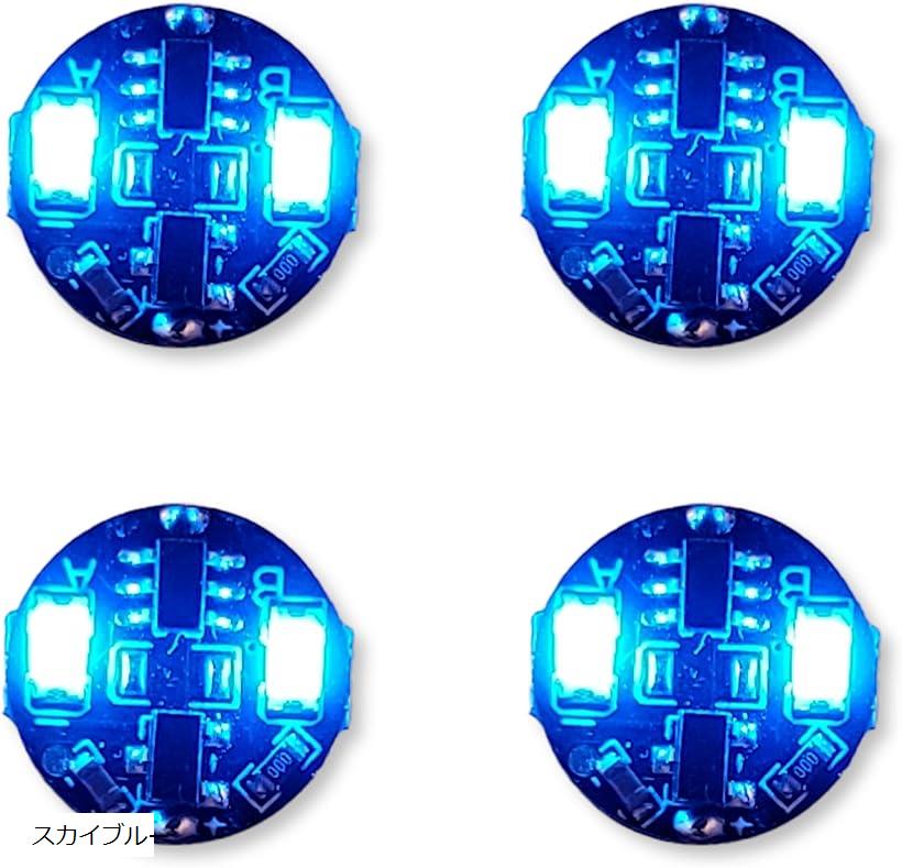 楽天市場】電飾 2連 LED 点灯 点滅 4個セット ボタン電池 CR927対応