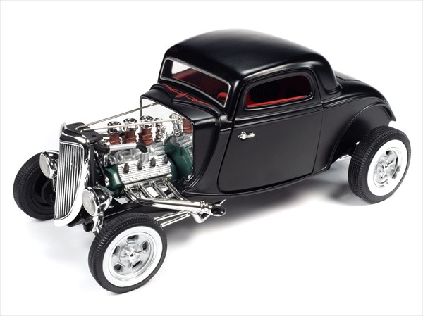 楽天市場】ミニカー 1/18 ホットロッド デュースクーペ 黒色フレア