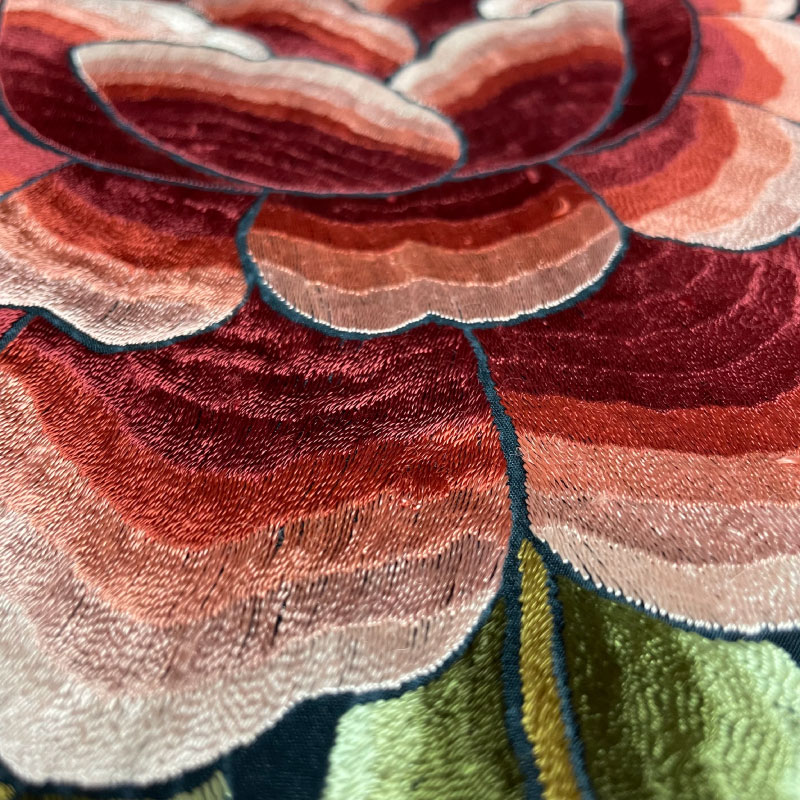 楽天市場】BF-24056 刺繍入りマントン/ブラック×多色【フラメンコ用品