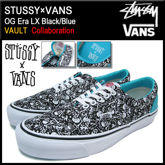 楽天市場】ステューシー STUSSY×VANS OG エラ LX Black/Blue コラボ