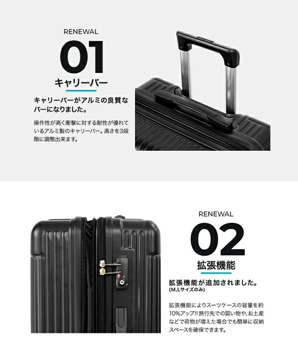 楽天市場】【お買い得】TRIP STAR マットファスナーキャリーケース M