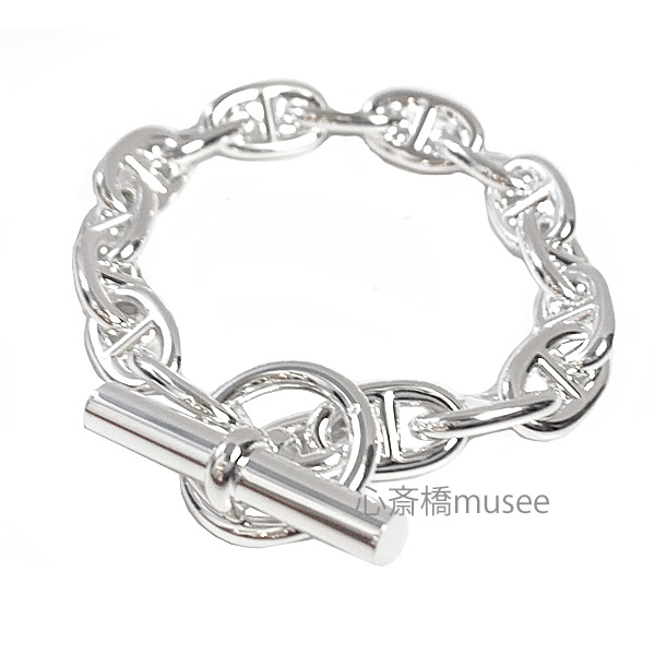 楽天市場】《 新品 》 エルメス シェーヌダンクル MM 16コマ シルバー