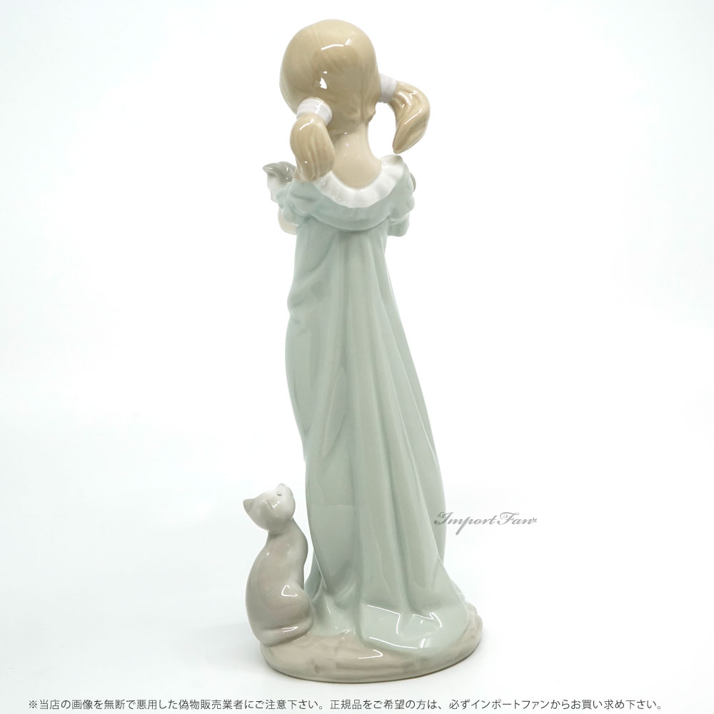 楽天市場】リヤドロ 私のことも忘れないで 少女 猫 ネコ 置物 01005743