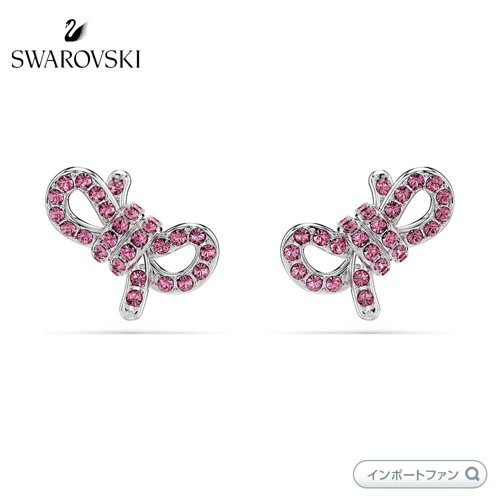 楽天市場】スワロフスキー ライフロングボゥ スタッドピアス リボン