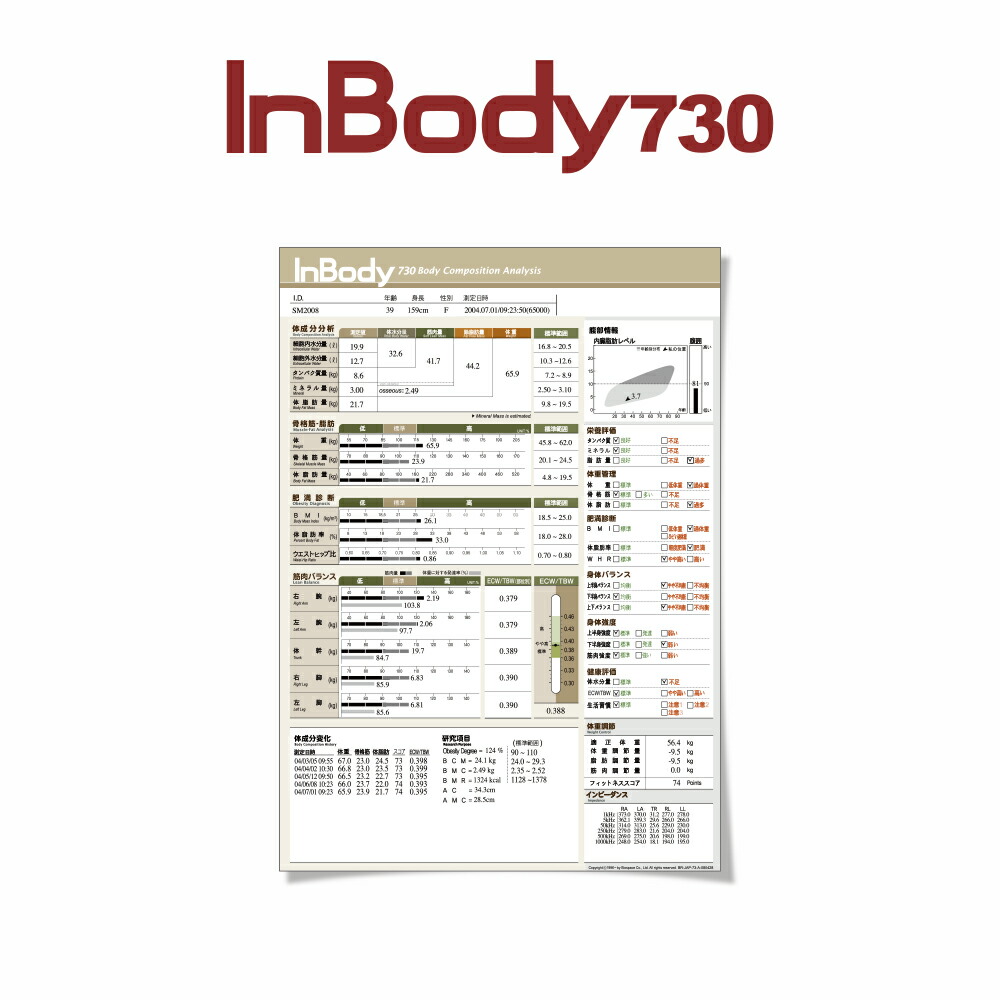 楽天市場】InBody730専用結果用紙 1,000枚入り インボディ 消耗品