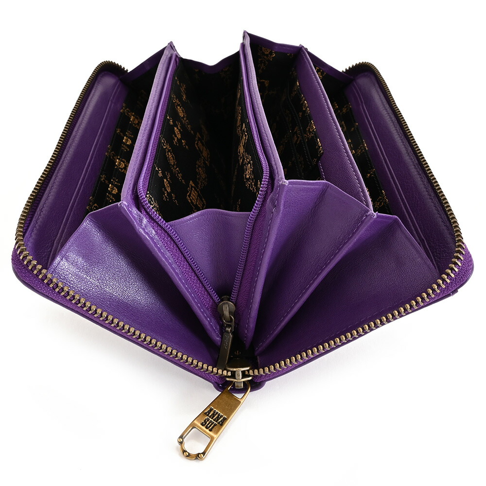 楽天市場】展示品箱なし アナスイ 財布 長財布 ラウンドファスナー 紫