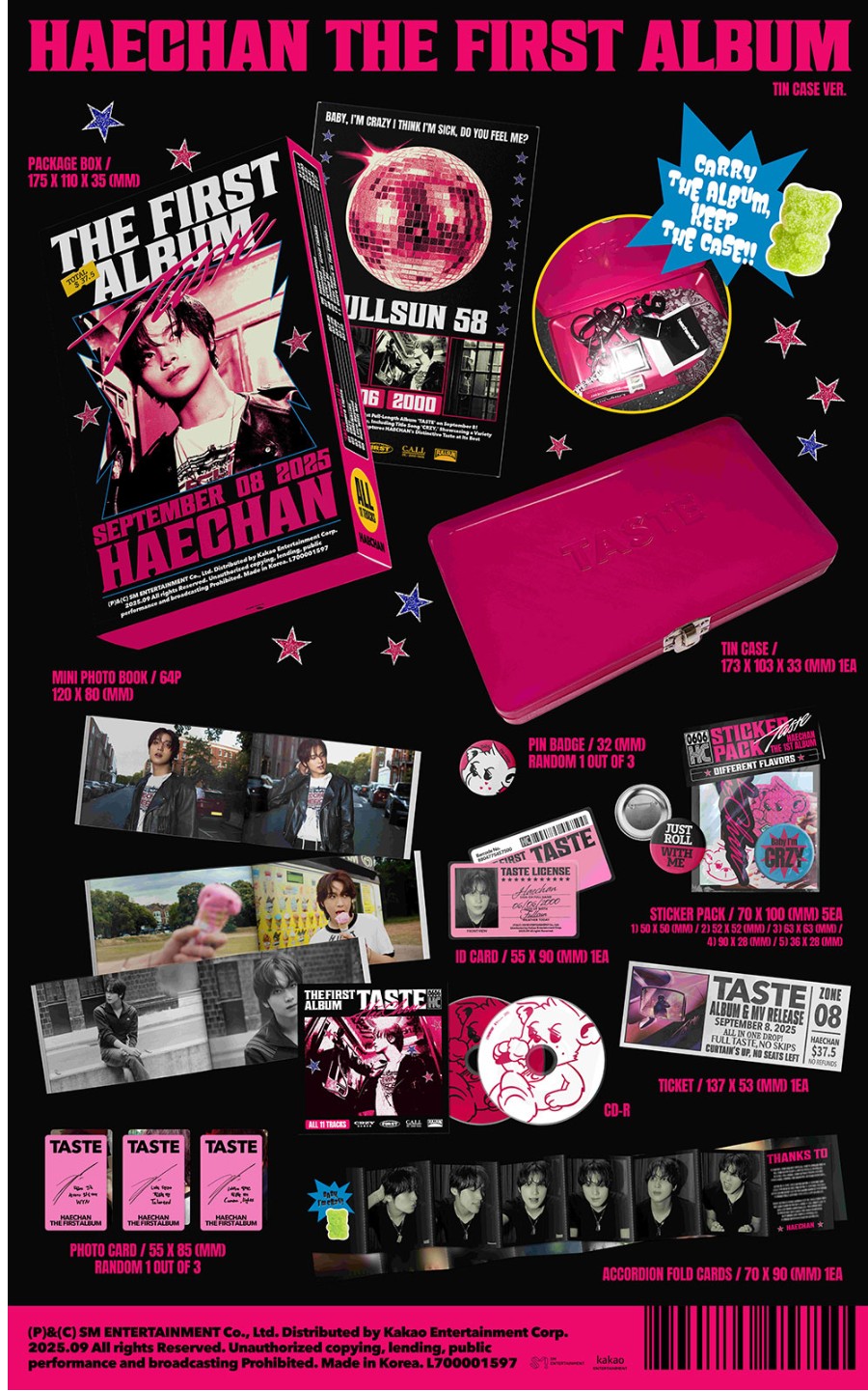 楽天市場】HAECHAN (NCT) - 1ST ALBUM 「TASTE」 (Tin Case Ver