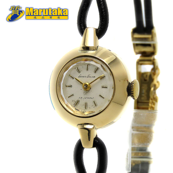 楽天市場】セイコー ソーラー K18 手巻 レディース カクテル
