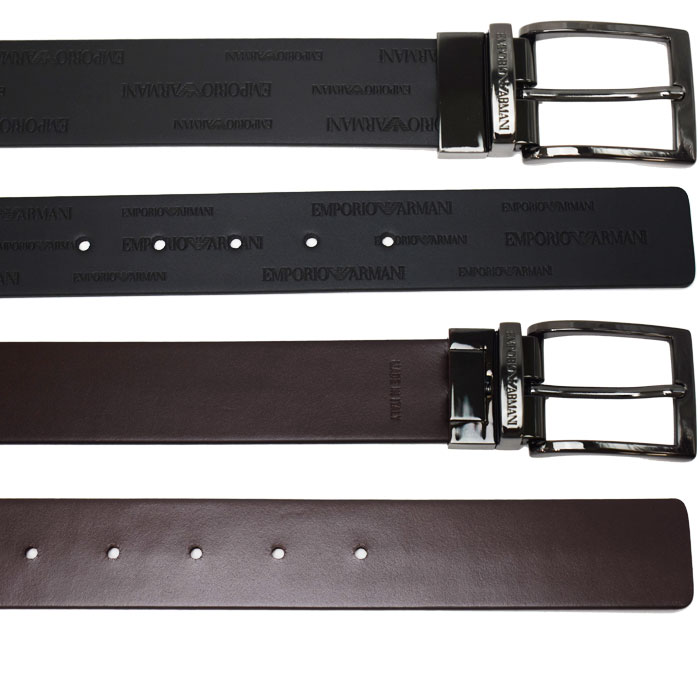 楽天市場】EMPORIO ARMANI エンポリオアルマーニ リバーシブルレザー