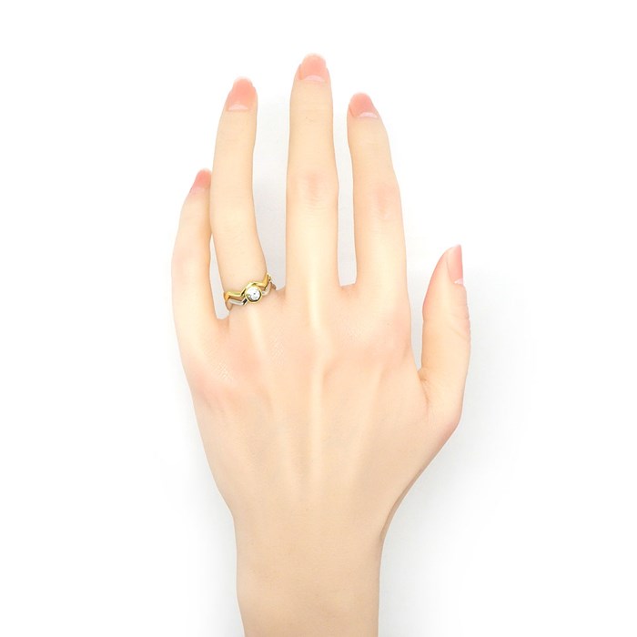 楽天市場】ティファニー Tiffany & Co. リング ジグザグ 2本組 ベゼル