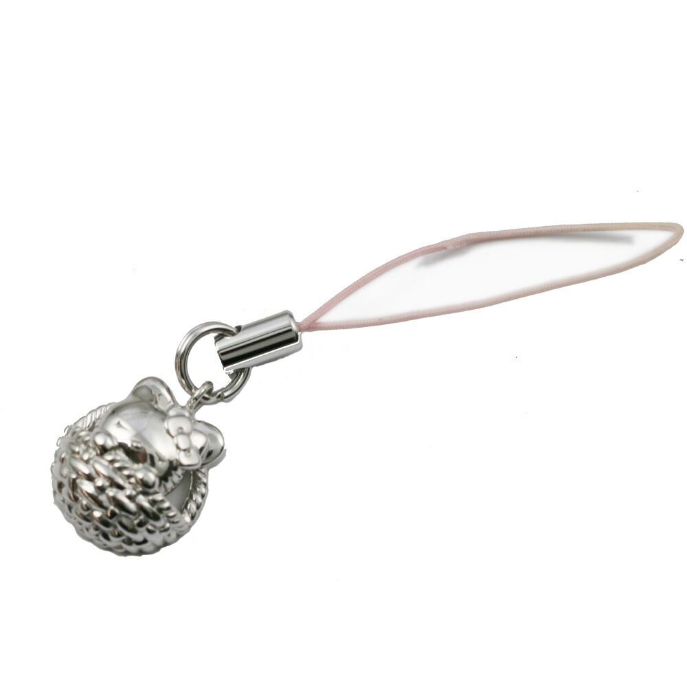 楽天市場】ハローキティ こうのとり キティ シルバー製 根付 大人