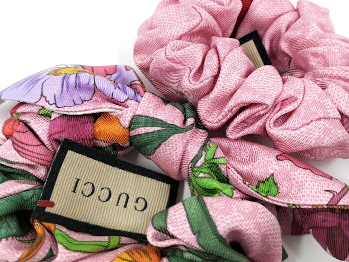 楽天市場】【中古】GUCCI シュシュ 花柄 ピンク : JJcollection