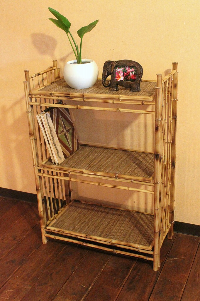 楽天市場】送料無料 棚 飾り棚 バンブー家具 バリ家具 おしゃれ