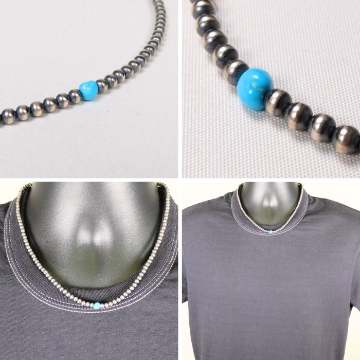 楽天市場】インディアンジュエリー / Navajo Pearl Necklace 4mm