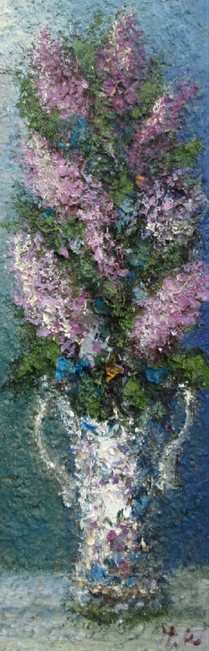 楽天市場】「ライラック」渡部ひでき（Wサムホールサイズ油彩画[油絵