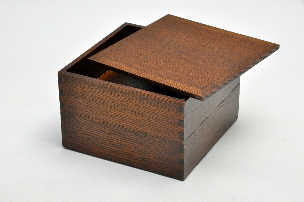 楽天市場】木曽塗角二段重 おせち 日本製 木 木製重箱 重箱 二段重 2段