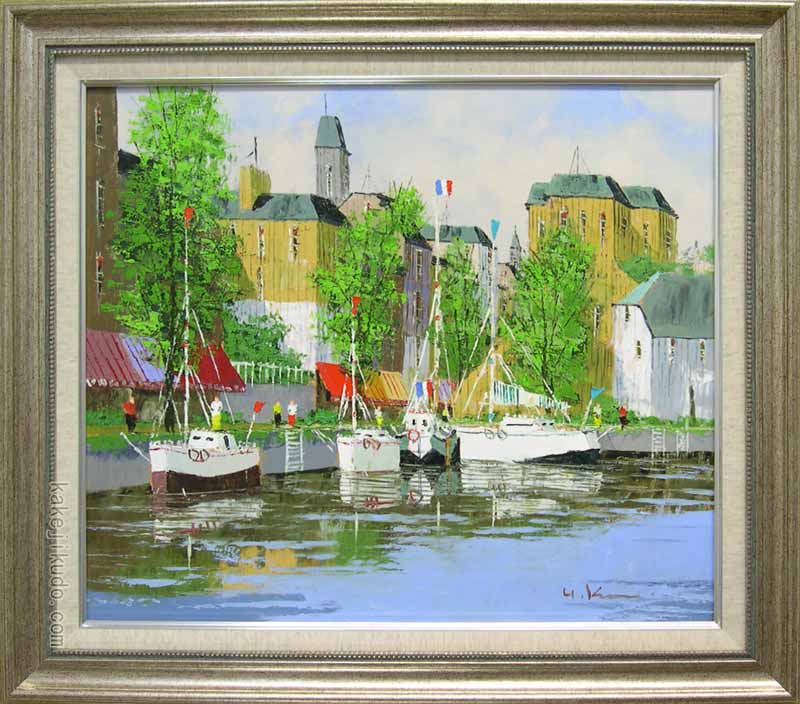 楽天市場】絵画 油絵 オンフルール（フランス） （黒沢久） 送料無料