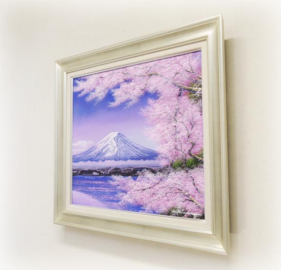 楽天市場】絵画 油絵 富士に桜 F30号 （木村由記夫） 送料無料 【肉筆