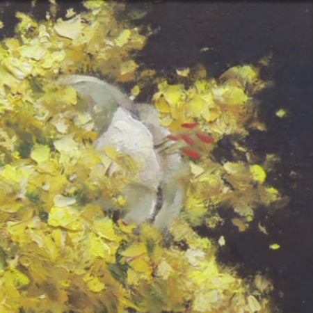 楽天市場】絵画 油絵 ミモザとカサブランカ F20号 （堀哲夫） 送料無料