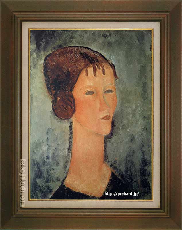 楽天市場】モディリアーニ 絵画 巻き毛髪の少女 P10号 送料無料 【複製
