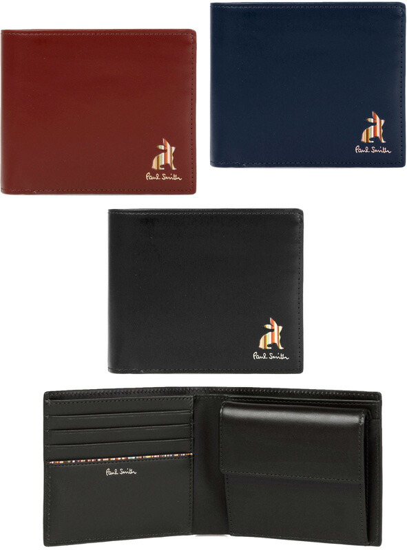 楽天市場】Paul Smith ポールスミス小銭入れ付き二つ折り財布マルチ