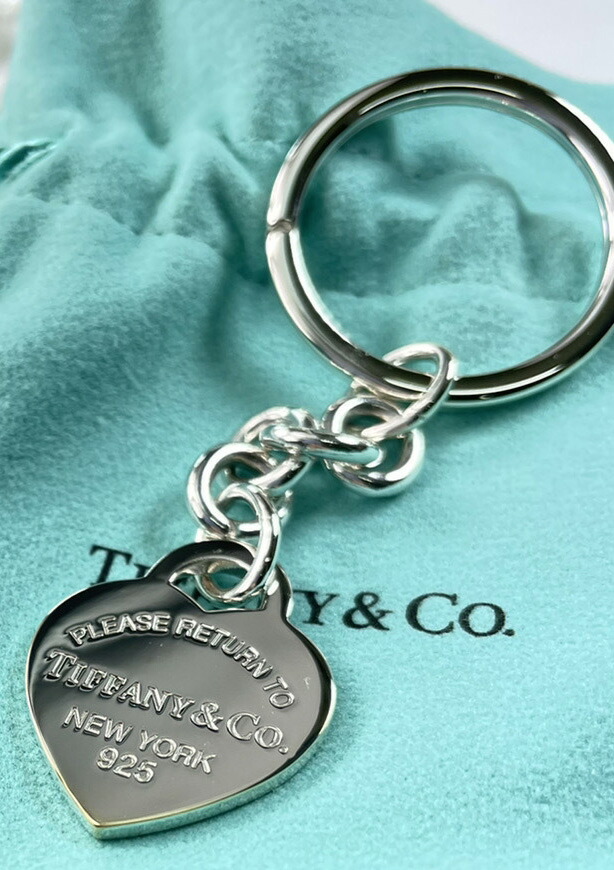 楽天市場】Tiffany&Co. ティファニーRTTハートプレートキーリング