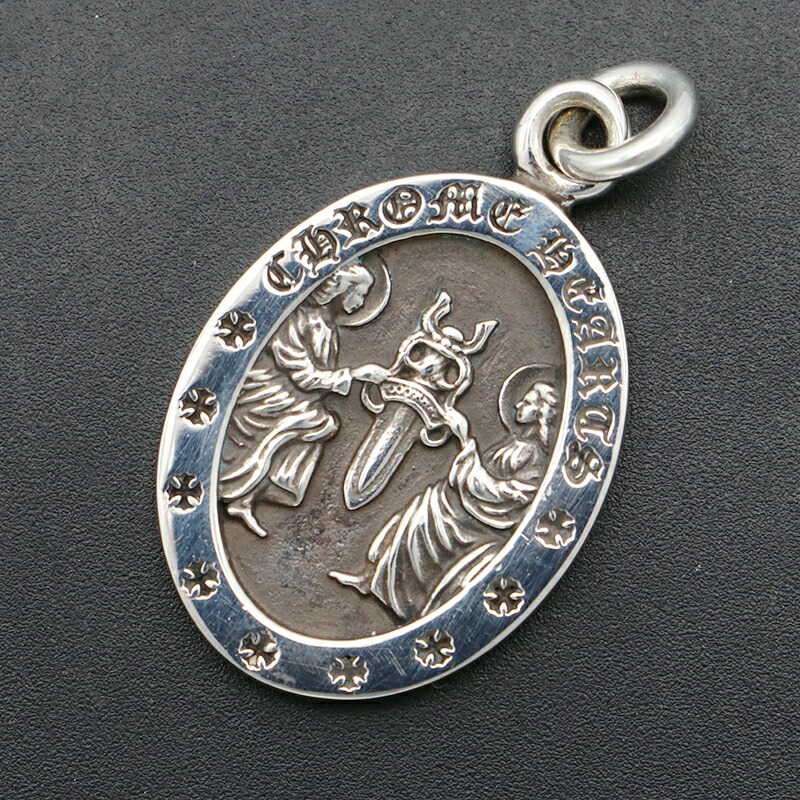 楽天市場】クロムハーツ【CHROMEHEARTS】【保証書付】ANGEL MEDAL OVAL