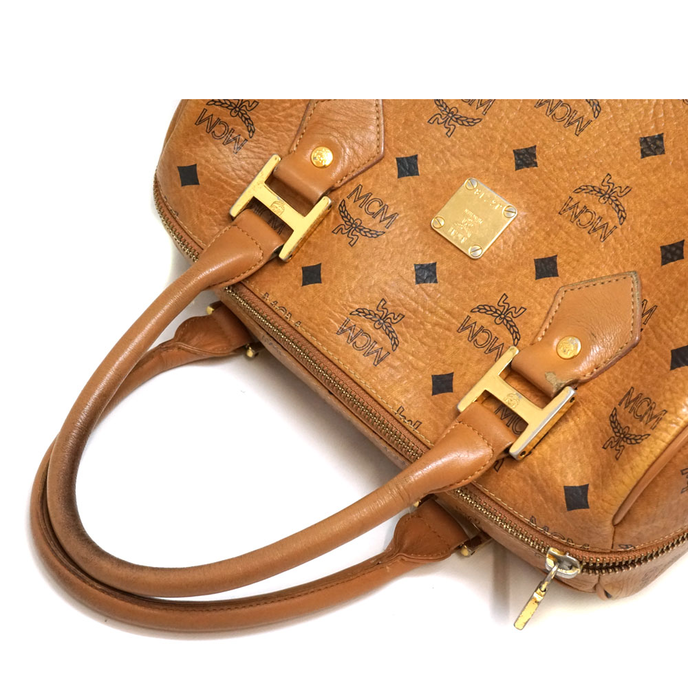楽天市場】エムシーエム MCM ミニボストンバッグ ブラウン 鞄【中古