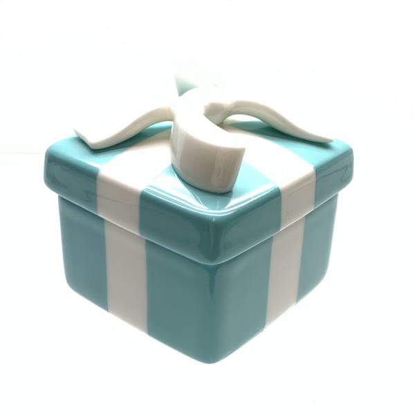 楽天市場】未使用 TIFFANY ティファニー ミニブルー ボウボックス 小物