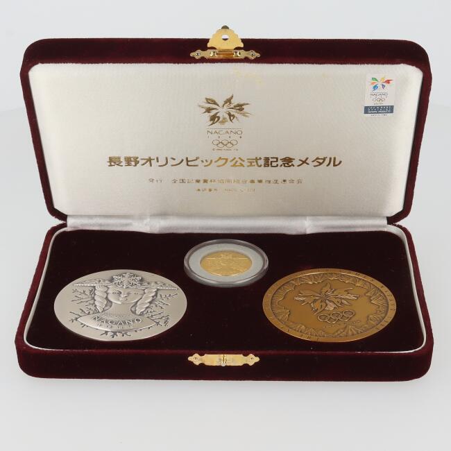 楽天市場】K24 金貨 純金 長野オリンピック公式記念メダル 3点セット