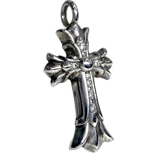 楽天市場】【良品】 クロムハーツ ダブルCHクロスチャーム パヴェ