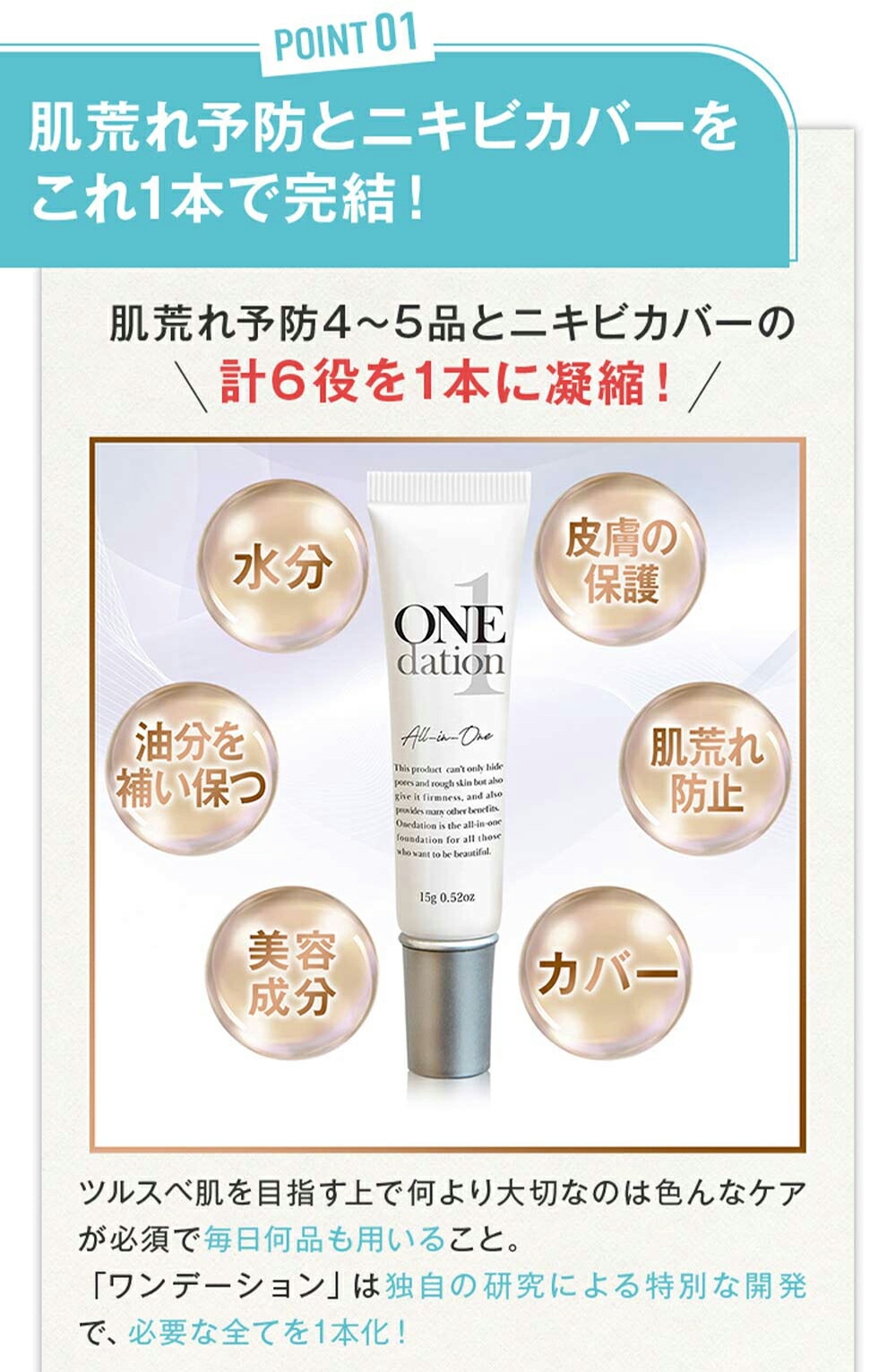 楽天市場】【スーパーSALE限定価格】ワンデーション ONE dation 15g
