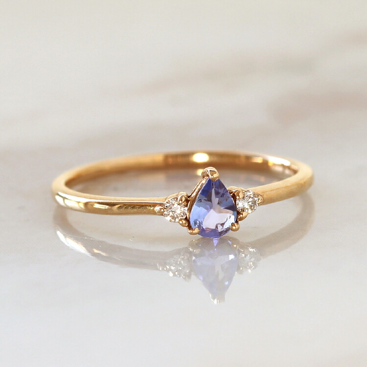 楽天市場】タンザナイト ダイヤモンド K18 K10 カラーゴールド