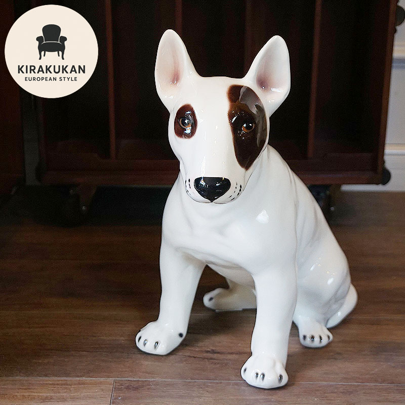 楽天市場】【スーパーセール期間限定価格】 犬 置物 陶犬 陶器製 輸入