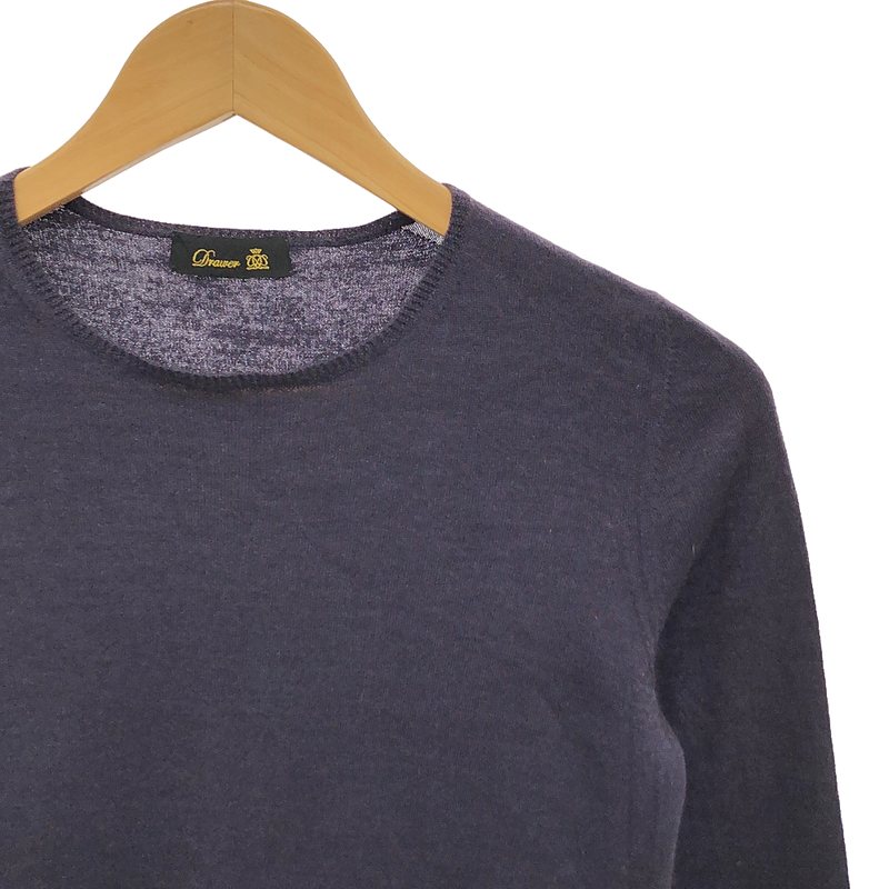 楽天市場】Drawer / ドゥロワー | 18G カシミヤシルクリブクルーネック