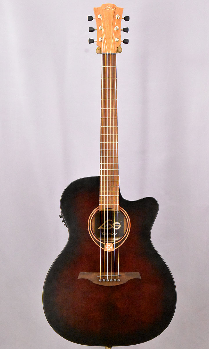 楽天市場】LAG Guitars T70ACE Black & brown【スペア弦付き】【送料