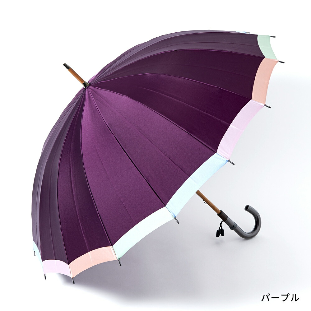 楽天市場】傘 16本骨 雨傘 長傘 和風傘 おしゃれ かわいい 黒 エンジ